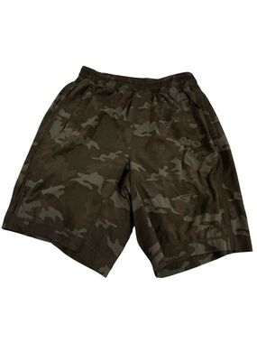 Men's Lululemon Pace Breaker Short 9"
Camo Active Shorts - Black & Grey - size S